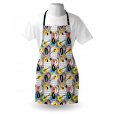 Guitars Notes Apron