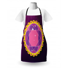 Abstract Round Gem Apron