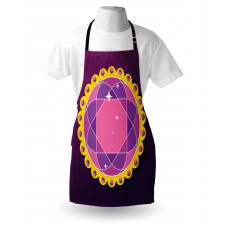 Abstract Round Gem Apron