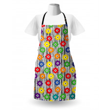 Repeating Vivid Petals Apron