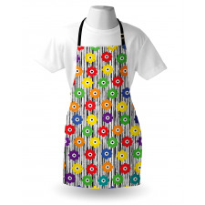 Repeating Vivid Petals Apron