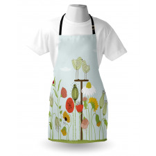 Sketch Botany Birds Apron