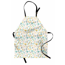 Winged Insects Flowers Apron