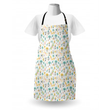 Winged Insects Flowers Apron