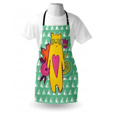 Hipster Mammal Sunglasses Apron