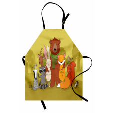 Wild Animals Friends Apron