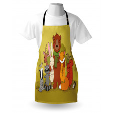 Wild Animals Friends Apron