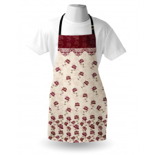 Vintage Art Romantic Roses Apron