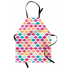 Rhombus Shapes Mosaic Apron