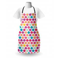 Rhombus Shapes Mosaic Apron