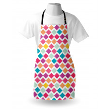 Rhombus Shapes Mosaic Apron