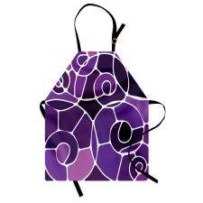 Purple Shaded Spirals Apron