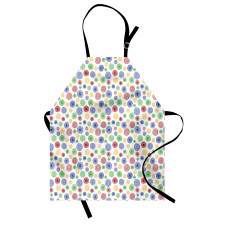 Colorful Simple Spirals Apron