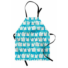 Cartoon Snails Leaves Apron