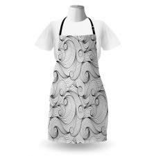 Curled Waves Apron