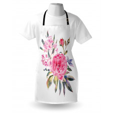 Romantic Roses Bouquet Apron