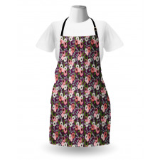 Vibrant Flower Leaves Apron