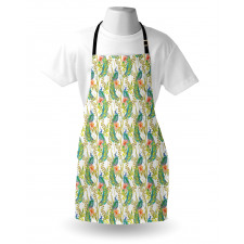 Boho Peacock Feathers Apron