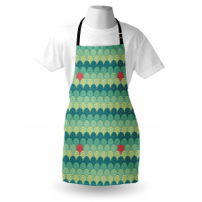 Half Circles Spirals Apron