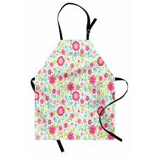 Blossoming Field Fern Leaves Apron