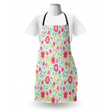 Blossoming Field Fern Leaves Apron