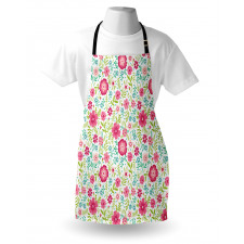 Blossoming Field Fern Leaves Apron