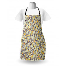 Warm Toned Flower Foliage Apron