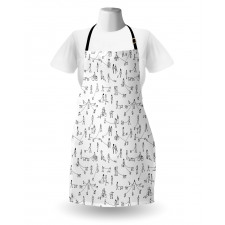 People Walking Dogs Apron