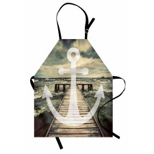 Anchor Ocean Waves Apron