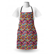 Grunge Complex Triangles Apron