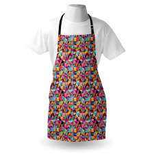 Grunge Complex Triangles Apron