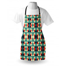 Colorful Grid Retro Style Apron