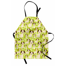 Puppies with Smiling Faces Apron