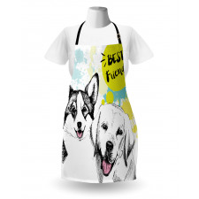 Best Friends Typography Apron