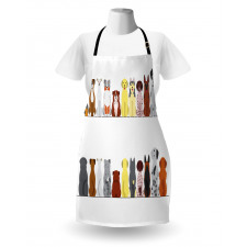 Simplistic Dog Animal Apron