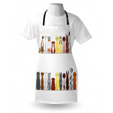 Simplistic Dog Animal Apron