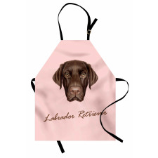 Modern Retriever Portrait Apron