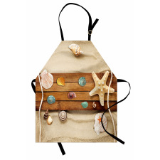 Rustic Board Seashells Apron