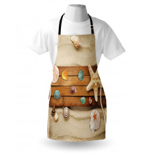 Rustic Board Seashells Apron