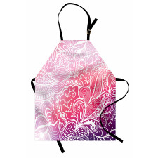 Boho Intricate Floral Design Apron