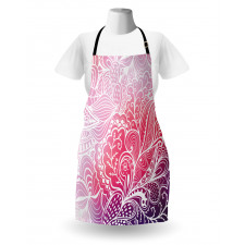 Boho Intricate Floral Design Apron