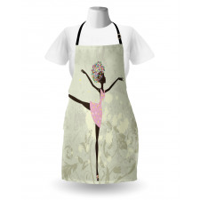 Afro Girl with Floral Hair Apron