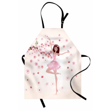 Ballerina Girl Sakura Tree Apron