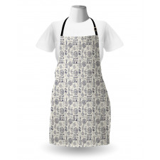 Sketch Art Laboratory Objects Apron