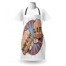 Punching Fists Comic Book Apron