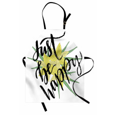 Yellow Blossoms Leaves Apron