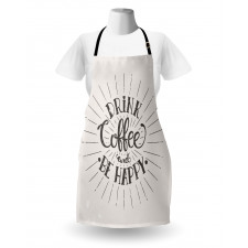 Coffee Words Grunge Effect Apron