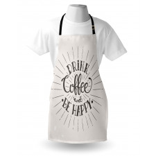 Coffee Words Grunge Effect Apron