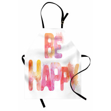 Watercolor Inscription Art Apron