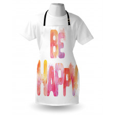 Watercolor Inscription Art Apron